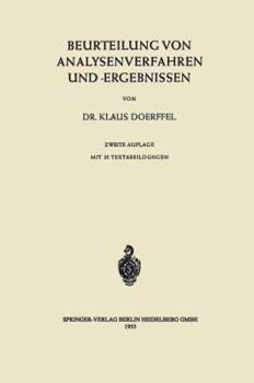 Paperback Beurteilung Von Analysenverfahren Und -Ergebnissen [German] Book