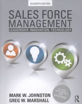 Paperback Sales Force Management: Leadership, Innovation, Technology - 11th Edition Book