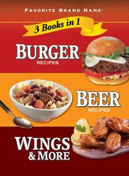 Hardcover Burger Recipes, Beer Recipes, Wings & More Book