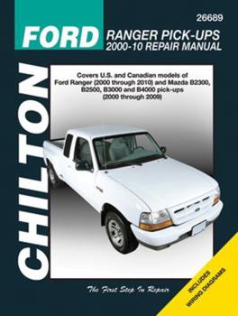Paperback Chilton Ford Ranger Pick-Ups 2000-10 Repair Manual Book