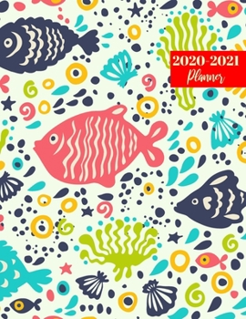 Paperback 2020-2021 Planner: Pretty 2 Year Calendar 2020-2021 Daily, Weekly & Monthly - 24 Months Agenda Personal Appointment Book