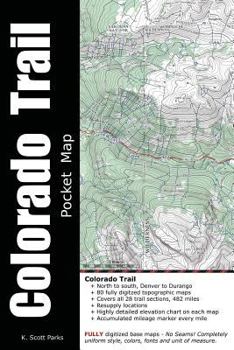Paperback Colorado Trail Pocket Map Book