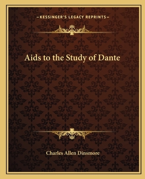 Paperback Aids to the Study of Dante Book