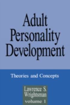 Hardcover Adult Personality Development: Volume 1: Theories and Concepts Book