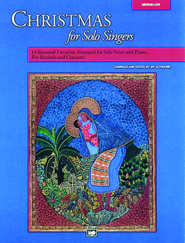 Paperback Christmas for Solo Singers: Medium Low Voice, Book & CD Book