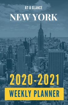 Paperback At a Glance New York 2020-2021 Weekly Planner: NY City 2 Year / 24 Month Pocket Planner for Purse - Jan 2020 - Dec 2021 Calendar - Size: 5.5" x 8.5" Book