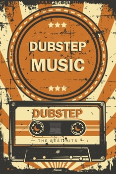 Paperback Dubstep Music Planner: Retro Vintage Dubstep Music Cassette Calendar 6 x 9 inch 120 pages gift Book