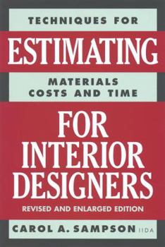 Paperback Estimating for Interior Designers Book