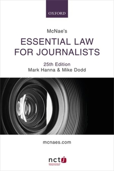 Paperback McNae's Essential Law for Journalists Book