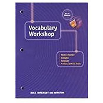 Paperback Elements of Language: Vocabulary Workshop Grade 12 Sixth Course Book