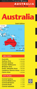 Map Australia Travel Map Sixth Edition Book