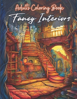 Paperback Fancy Interiors Coloring Book: A Magical Journey through Dreamy Spaces Book