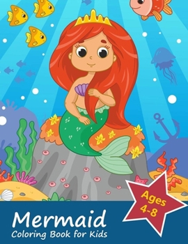 Paperback Mermaid Coloring Book for Kids Ages 4-8 Book