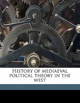 Paperback History of mediaeval political theory in the west Book