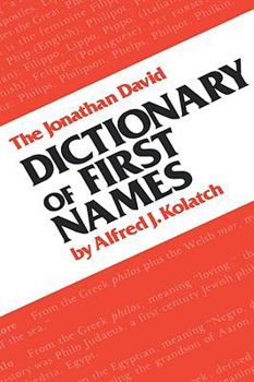 Hardcover The Jonathan David Dictionary of First Names Book