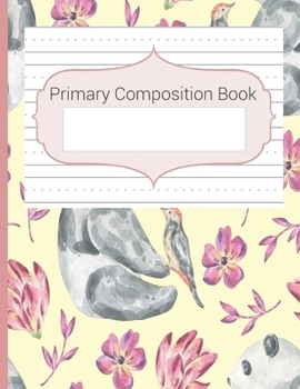 Paperback Primary Composition Book: Blank Handwriting & Sketch Notebook, Story Space & Dotted Mid-Line Notebook, Draw & Write Notebook, For Primary, Kinde Book