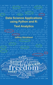 Hardcover Data Science Applications using Python and R: Text Analytics Book