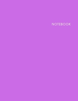 Paperback Notebook: Lined Notebook - Size (8.5 x 11 in) - 100 Pages - Lilac Cover Book