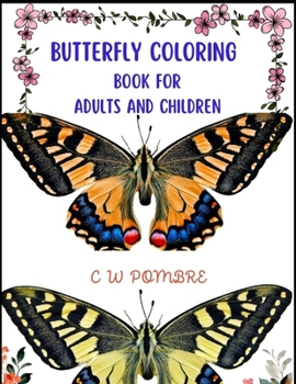 Paperback Butterfly Coloring Book for Adults and Children Book