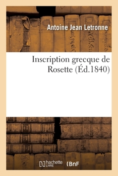 Paperback Inscription grecque de Rosette [French] Book