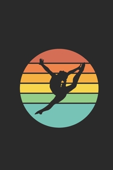 Paperback Gymnast Retro: Gymnastics Notebook, Graph Paper (6" x 9" - 120 pages) Sports Themed Notebook for Daily Journal, Diary, and Gift Book