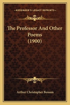 Paperback The Professor And Other Poems (1900) Book