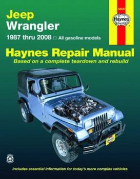 Paperback Jeep Wrangler 1987 Thru 2008 Book