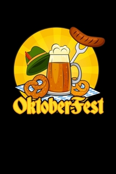 Paperback Oktoberfest Krug und Wurst: 6x9 120 pages dot grid - Your personal Diary Book