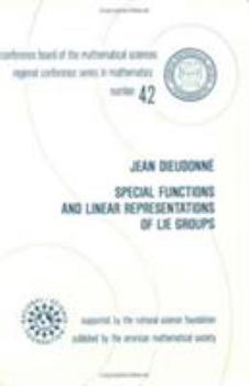 Paperback Special Functions and Linear Representations of Lie Groups Book