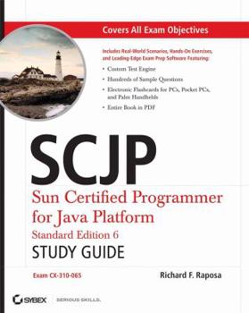 Paperback SCJP: Sun Certified Programmer for Java Platform Study Guide: SE6 (Exam CX-310-065) Book