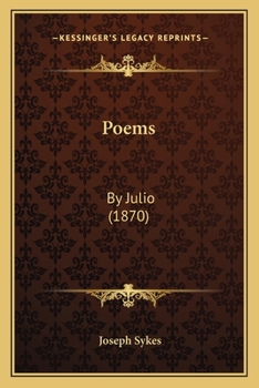 Paperback Poems: By Julio (1870) Book