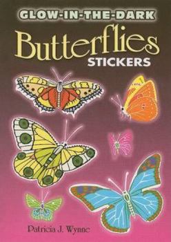 Paperback Glow-In-The-Dark Butterflies Stickers Book