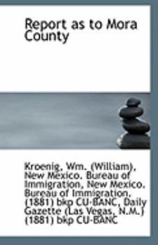 Paperback Report as to Mora County Book