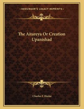 Paperback The Aitareya Or Creation Upanishad Book