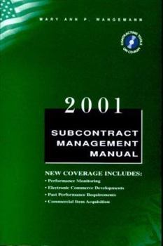 Hardcover Subcontract Management Manual [With CDROM] Book