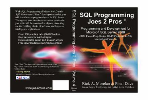 Paperback SQL 2008 Programming Joes 2 Pros Volume 4 Book