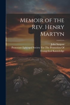 Paperback Memoir of the Rev. Henry Martyn Book