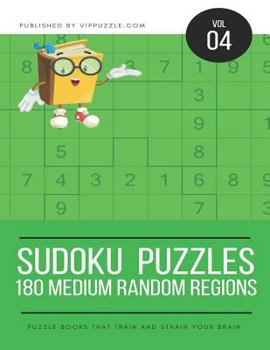 Paperback Sudoku Puzzles - 180 Medium Random Regions Book