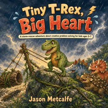 Paperback Tiny T-Rex, Big Heart: A storm-rescue adventure about creative problem-solving for kids ages 5-7 Book