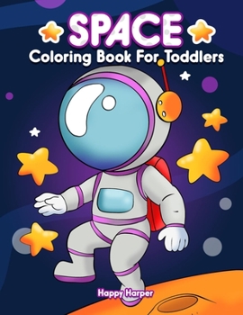 Paperback Space Coloring Book [Large Print] Book