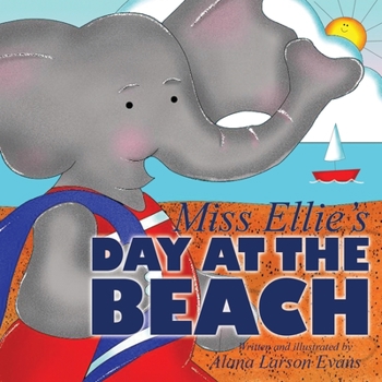 Paperback Miss Ellie's Day At the Beach [Large Print] Book