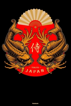 Tokyo Japan Notebook: Koi Carp Fish Journal Japan Oriental Composition Book Zen Koi Pond Gift