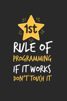 Funny Programmer Notebook - Software Developer Journal Planner: Engineering Computer Science Organizer For Men Women Kids Blank