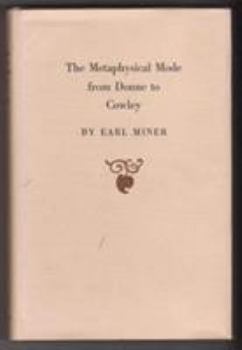 Hardcover Metaphysical Mode from Donne to Cawley Book