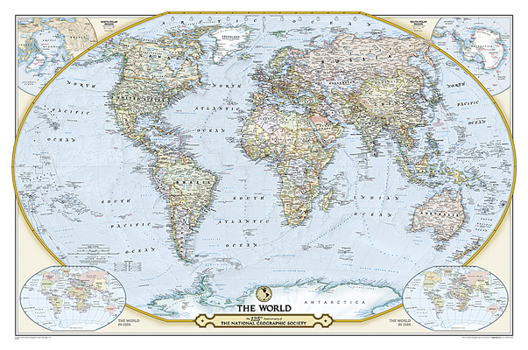 Unbound National Geographic: Special Edition World Wall Map - Laminated (46 X 30.5 Inches) Book