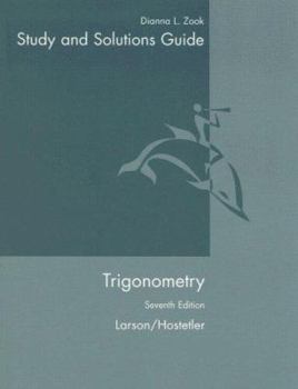 Paperback Student Solutions Guide for Larson/Hostetler's Trigonometry, 7th Book