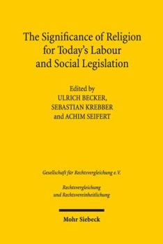 Paperback The Significance of Religion for Today's Labour and Social Legislation Book