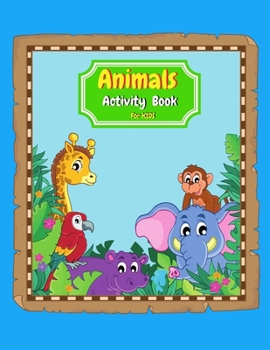 Paperback Animals Activity Book for Kids Book