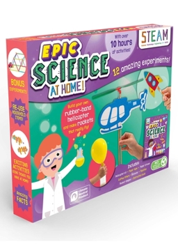 Misc. Epic Science at Home!: 12 Amazing Experiments - Steam Box Set for Kids Book