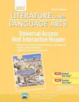 Paperback Holt Literature and Language Arts: Universal Access: Interactive Reader Grade 7 Book